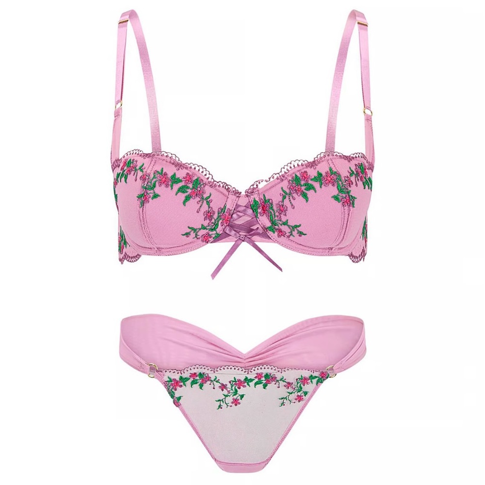 Adore Me Sophy Balconette Bra and Panty Matching Set